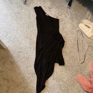Black Charlotte Russe Asymmetrical Dress